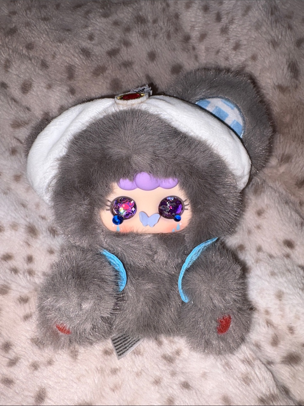 Migo Fairytale Grey Plush Pendant with Special Eyes